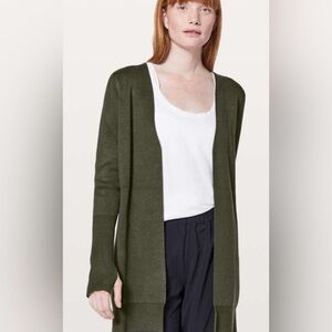 LULULEMON LIKE NEW CITY STREET Cardigan CASHMERE BLEND